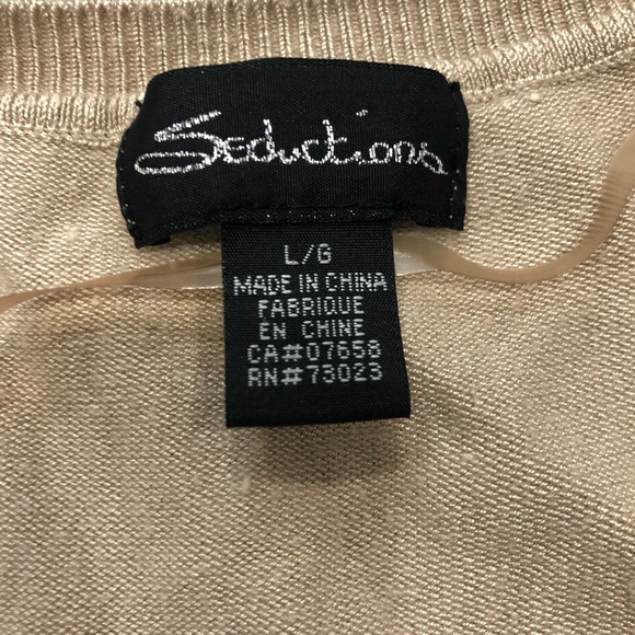 5 for $10 SEDUCTIONS Short sleeve women’s sweater - Picture 2 of 3